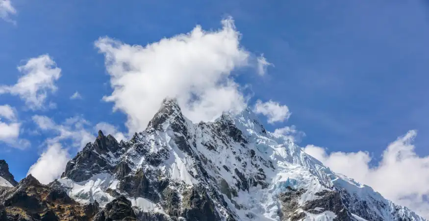 Salkantay mountain snowy peak Andes Peru landscape