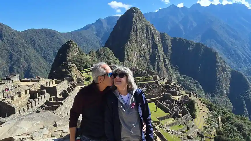 senior travelers exploring machu picchu guided tour