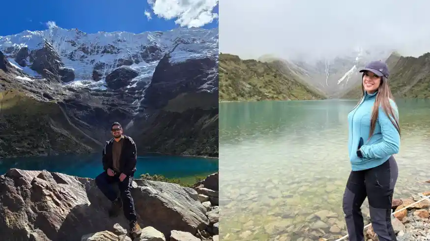 Humantay Lake weather clear sky dry season and rainy season clouds Andes